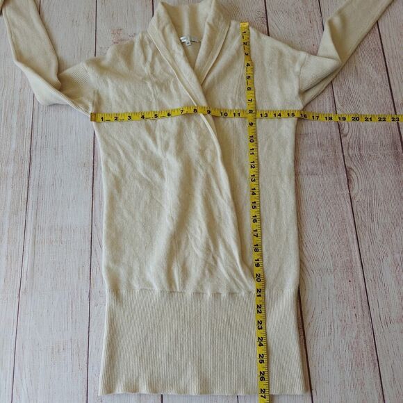 Vince fitted cashmere pullover wrap sweater sz XS - Picture 6 of 9